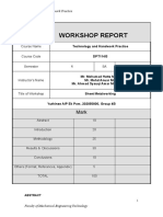 WORKSHOP REPORT Sheet Metalworking