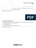 2007 Arnaud Macé La Dissonance de L'art, Du Spectateur Et de L'acteur