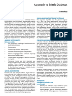 Appoach To Brittle Diabetes: Clinical Algorithm To Determine The Etiology