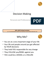 Decision Making: Personal and Professional Life
