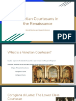 Venetian Courtesans in The Renaissance