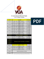 2010-11 VCA League Schedule (Tet Revised)