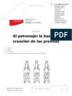 El patronaje_ la base de creación de las prendas