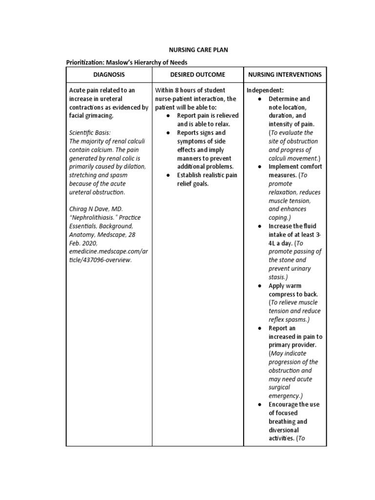 Complete - Nursing Care Plan - Group4 | PDF | Dehydration | Urinary ...