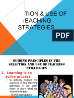 Selection & Use of Teaching Strategies