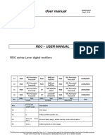 RDC Lever Digital Rectifiers User Manual