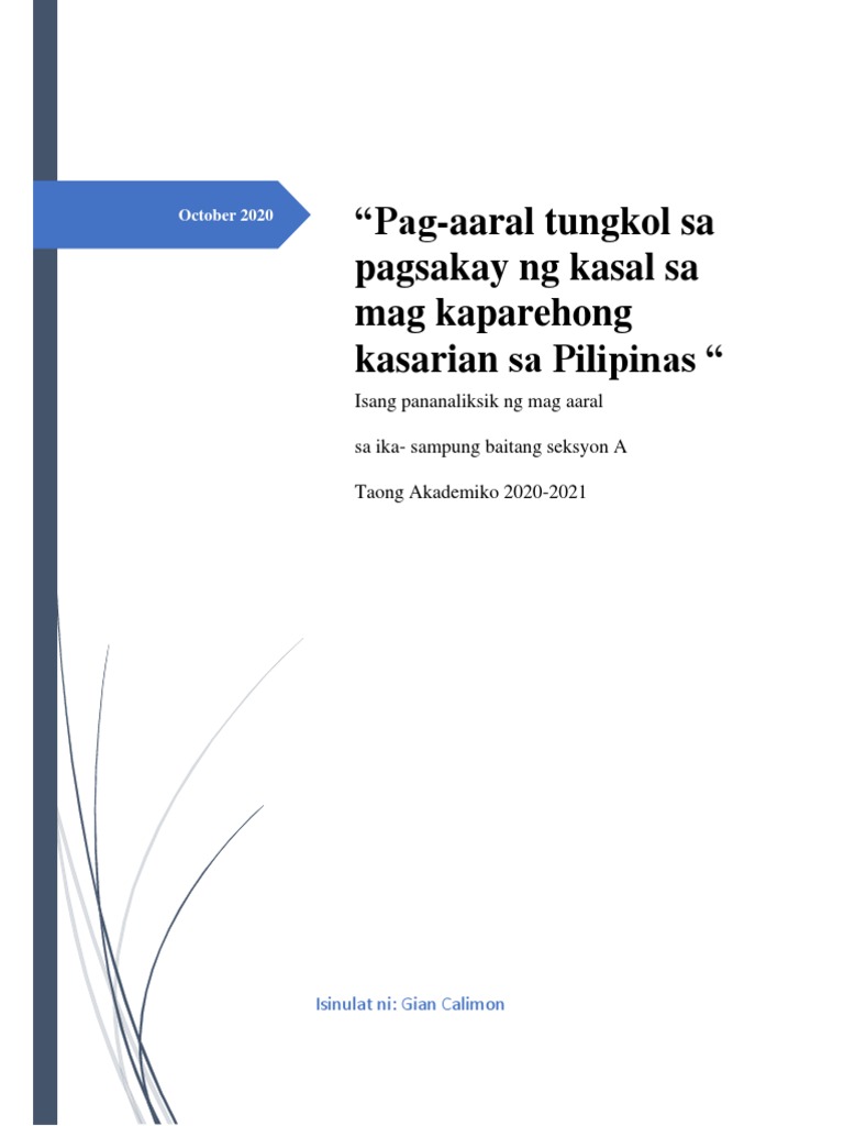 Same Sex Marriage | PDF