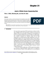 Bioinformatics Analysis of Whole Exome Sequencing Data: Peter J. Ulintz, Weisheng Wu, and Chris M. Gates