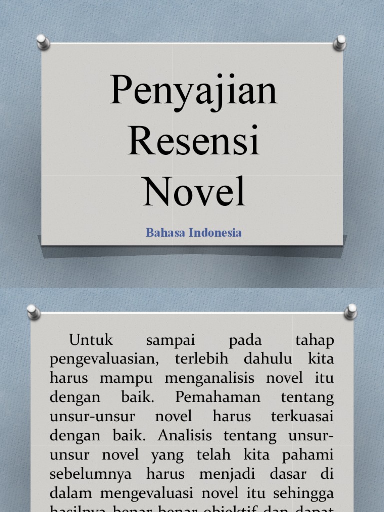 Penyajian Resensi Novel