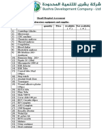 Hospital Equipment Inventory Assessment