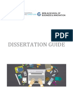 DISSERTATION GUIDE BSBI MBA and MA Programmes