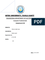Hitec Univeristy, Taxila Cantt Engineering Department of Electrical