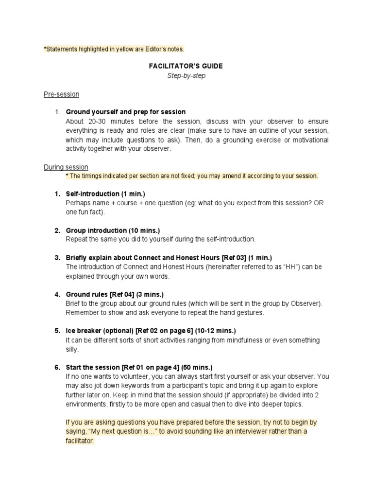 HH Facilitator Guide | PDF | Career & Growth | Science & Mathematics