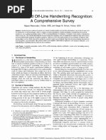 Offline AND ON LINE Handwriting Recognition - Comprehensive Survey