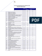 Centralizator Matematica PDF