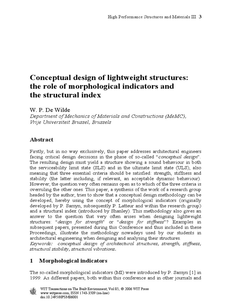 Conceptual Design of Lightweight Structures | PDF | Buckling | Resonance