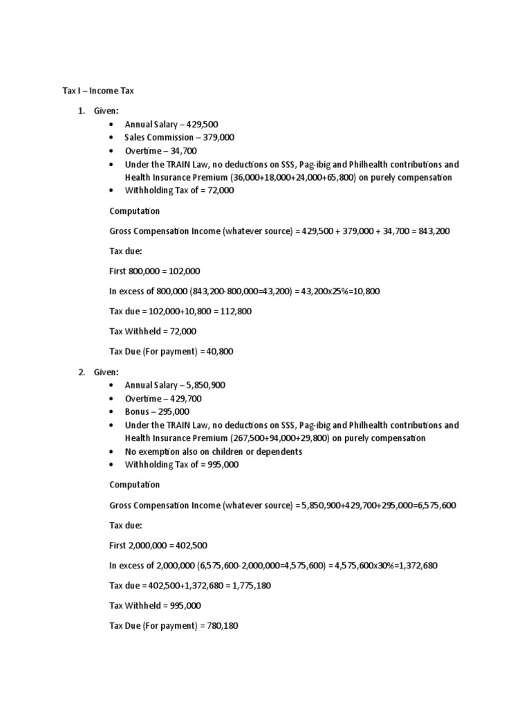 Tax - Income Tax | PDF | Business | Finance & Money Management