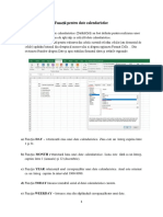 Funcţii Pentru Date Calendaristice