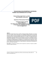 Characterisation and Dissolution Properties of Ketoprofen in Binary Solid Dispersion With Chitosan (PTChit XIX 2014)