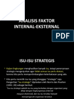 Materi V - Isu Strategis - Analisis Int+Eks - Posisi Organisasi