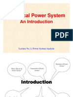 EE - Power System Analysis Overview