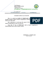 Certification: 300570-Rizal Comprehensive National High School