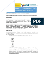 Belén - Carrillocastellanos - Educacióninfantil - Tarea 1.1 Resolucion de Operaciones Mediante Estrategias Alternativas