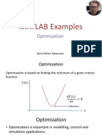 MATLAB Examples - Optimization