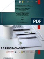 2.3 PROGRAMACIÓN Gestión de La Producción II