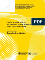 Pyrrolizidine Alkaloids: Safety Evaluation of Certain Food Additives and Contaminants