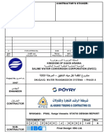 Engineering Subcontractor's Static Design Report for PS2 Surge Vessels