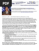 Stock Market Resiliency Being Put to a Test