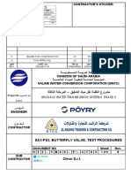 C22-Yb60-F-4765 - 0 Sa3-Ps2, Butterfly Valve, Test Procedures