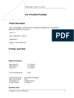 Design and Analysis of Isolated Footings: Project Information