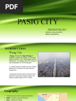 Pasig City: Presented by