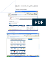 Cambio de Idioma en Sitio Moodle