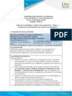 Guia de Actividades y Rúbrica de Evaluación Paso 1-Exploración de Temáticas de Interés Investigativo PDF