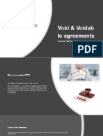 Void & Voidab Le Agreements: Course Teacher: Farhana Noor