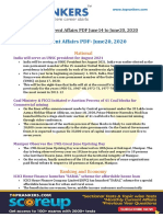 Weekly Current Affairs PDF June14 To June20, 2020