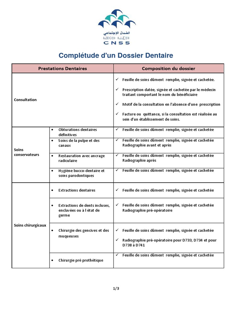 dossier-de-remboursement-dentaire-cnss-pdf-orthodontie-soins-de-sant