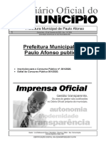 Concurso Público da Prefeitura de Paulo Afonso abre inscrições para 40 vagas