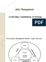 TQM Leadership, Commitment & Strategy
