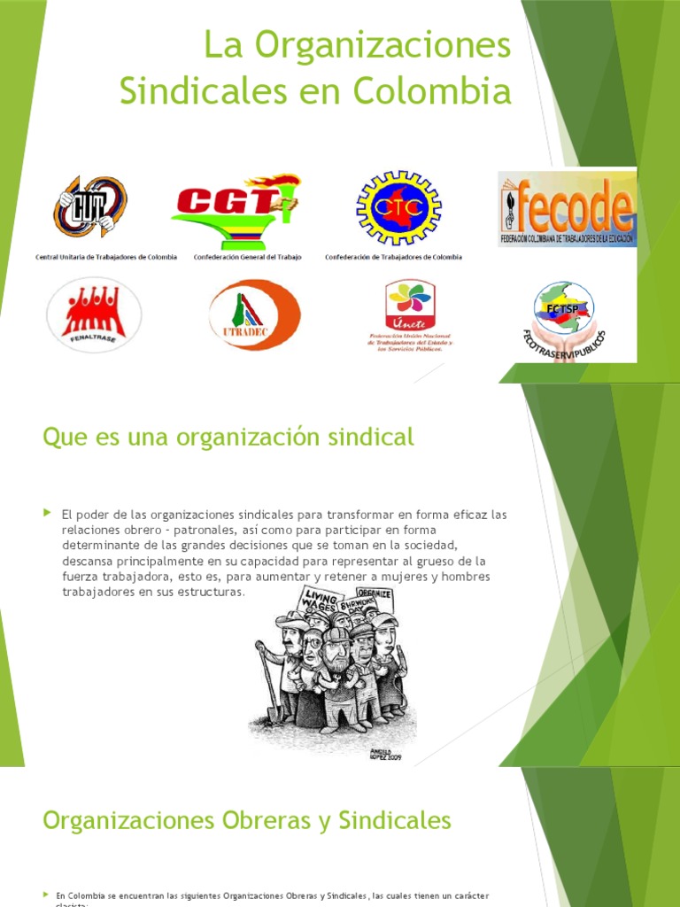 Organizaciones Sindicales en Colombia | PDF | Sindicato | Federación