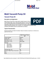 Mobil Vacuum® Pump Oil Product Data Sheet