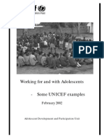Working With and For Adolescents UNICEF PDF