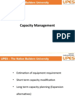 Capacity Management: Centre For Continuing Education