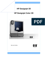 HP Designjet Color 3D Printer (Service Manual) PDF