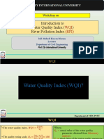 Introduction To Water Quality Index River Pollution Index