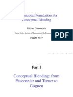 Mathematical Foundations For Conceptual Blending: R Azvan Diaconescu