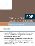 Varians, Desil, Kuartil, & Persentil